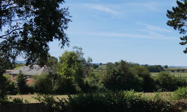Views over the parish of Rockbeare from the churchyard